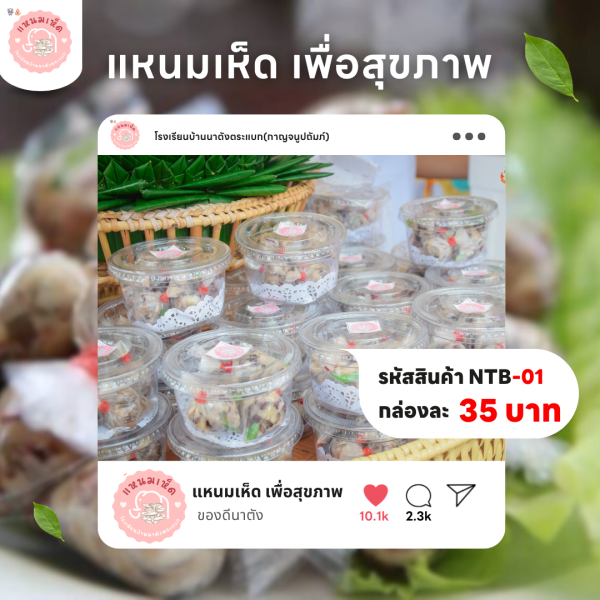 แหนมเห็ด เพื่อสุขภาพ