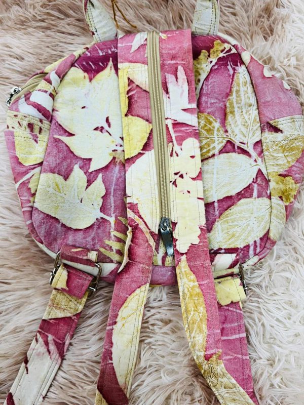 กระเป๋าเป้สะพายหลังพิมพ์ลายใบไม้ ECO PRINT - Image 2
